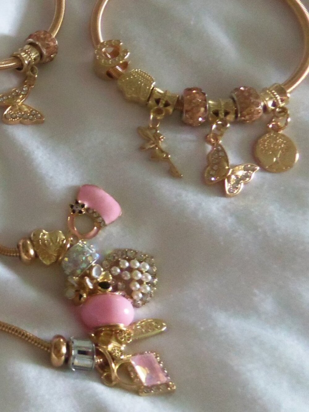 Charm Necklace and bracelet set